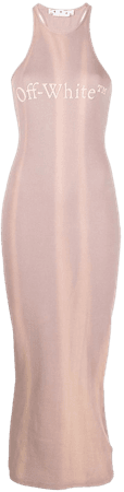 Off-White logo-print Sleeveless Dress - Farfetch