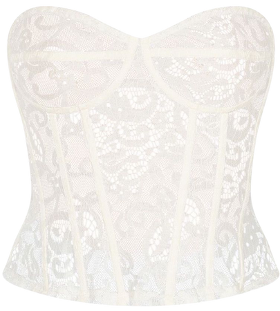white lace corset PLT