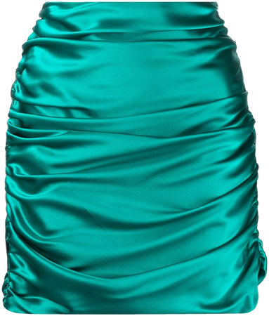 Michelle Mason Silk Gathered Mini Skirt - Farfetch