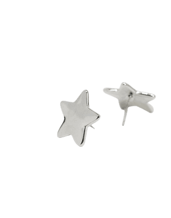 ASOS DESIGN stud earrings in star design in silver tone | ASOS