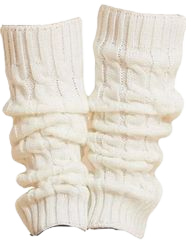 cable knit leg warmers