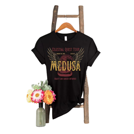 Medusa Distressed Band Tee Vintage Band T Shirt Snake Shirt - Etsy