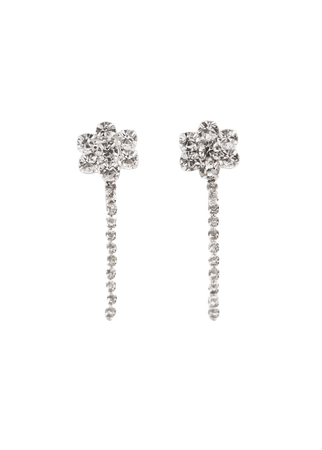 Crystal pendant earrings - Women | Mango USA
