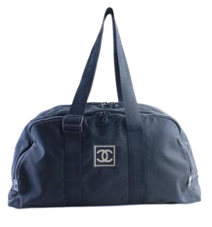 Chanel Cc Sports Duffle Boston 226424 Black Canvas Weekend/Travel Bag - Tradesy