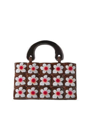 Folk Fortune Air Brushed Flower Coconut Handbag | Urban Outfitters