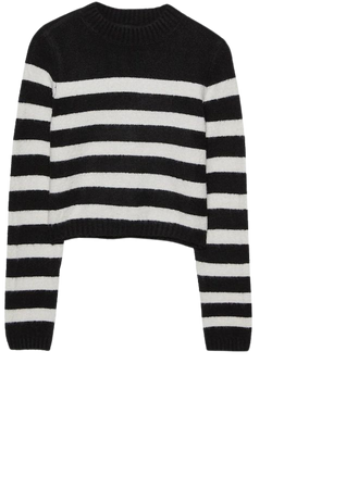 Soft-touch striped cropped sweater - Women's See all | Stradivarius United States