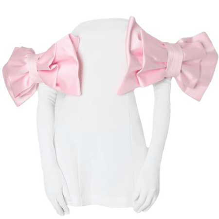 Cupid Dress, Gloves & Bows - White / Pink | Miscreants | Wolf & Badger