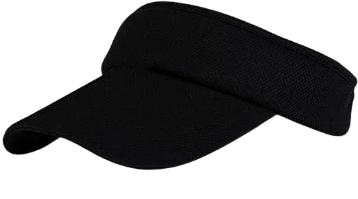 black visor hat
