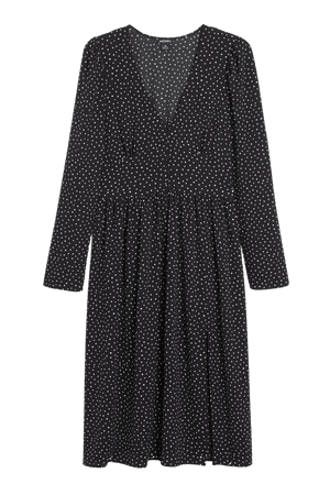 Midi v-neck dress - Dot dot dot - Midi dresses - Monki WW