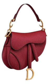 Mini Saddle Bag Cherry Red Grained Calfskin - Bags - Woman | DIOR