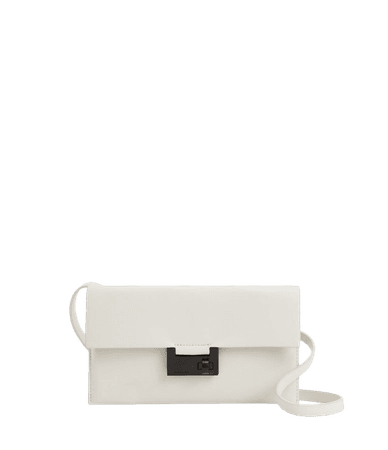 ALLSAINTS US: Womens Francois Leather Crossbody Bag (salt_lake_white)