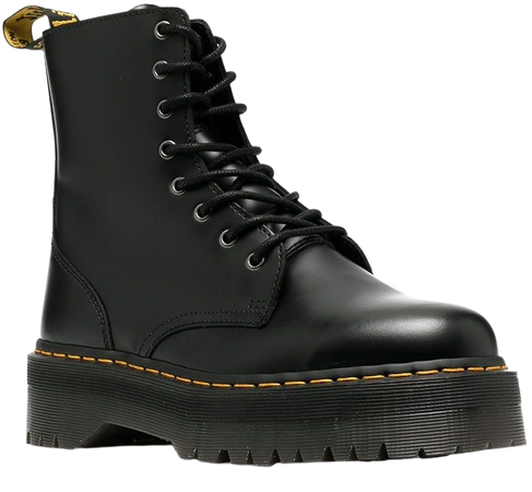 Shop black Dr. Martens chunky lace-up leather boots with Express Delivery - Farfetch