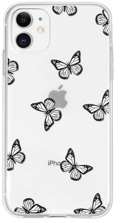black butterfly phone case