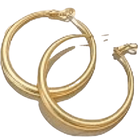 matte gold hoops