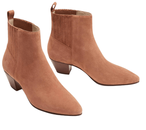 Western Ankle Boots - Tan | Boden US