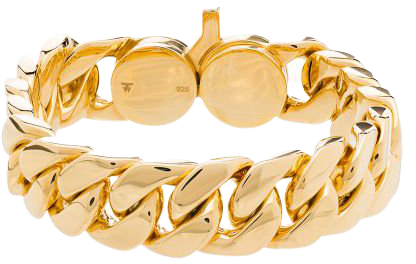 Shop Tom Wood chunky curb-chain bracelet with Express Delivery - FARFETCH