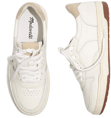 Court Sneakers in White Leather