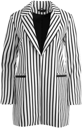 Kylie Notch Collar Jacket In Free Stripe Sm | Alice And Olivia