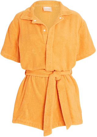 Terry Cotton Terry Romper | INTERMIX®