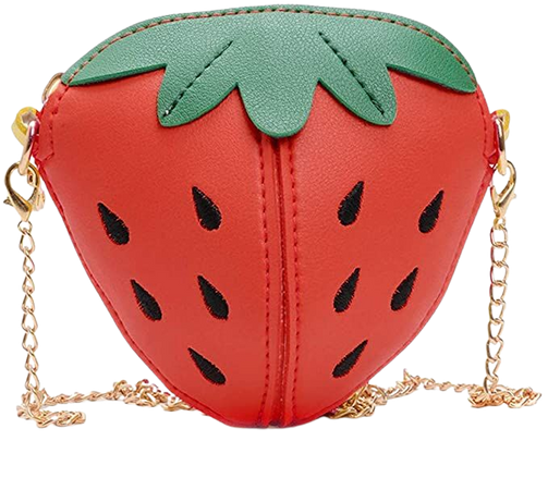 Amazon.com: Little Girl Strawberry Purse Kids Mini Crossbody Handbag Fashion PU Leather Clutch Shoulder Bag for Children's holiday gift: Clothing