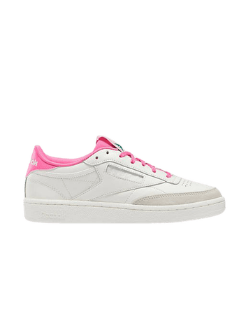 Reebok Club C 85 sneakers in chalk and pink | ASOS