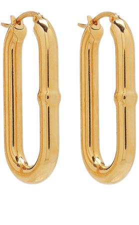 Gold Vermeil Sterling Silver Hoop Earrings By Bottega Veneta | Moda Operandi