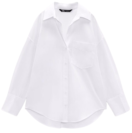 zara white shirt
