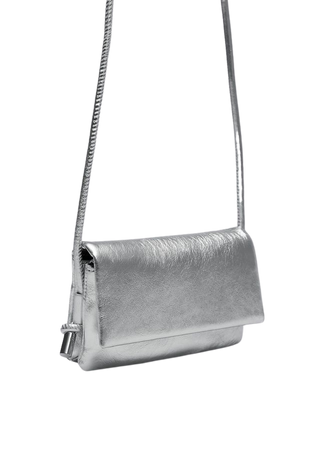 Mini Leather Crossbody Bag - Silver - & Other Stories WW