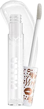 NYX PROFESSIONAL MAKEUP Filler Instinct Plumping Lip Polish, Lip Plumper Gloss - Let's Glaze (Clear)