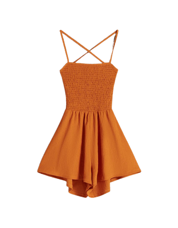 Romper with ruching and straps - Dresses - Woman | Bershka