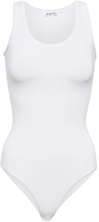 Knit Bodysuit in White - Alaia | Mytheresa