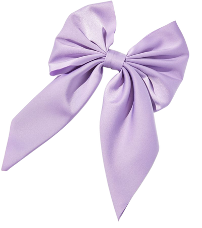 Lavender Satin Bow Barrette Hair Clip | Claire's US
