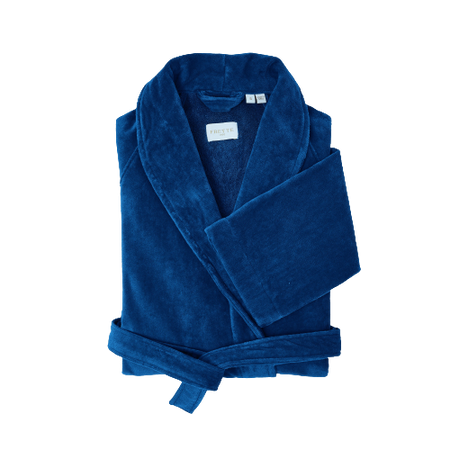 navy blue velour robe loungewear