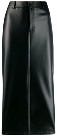 Black Alexander Wang Pencil Midi Skirt | Farfetch.com