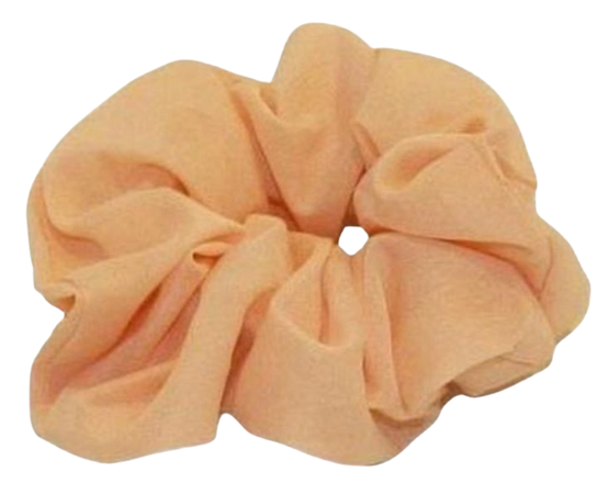 pastel orange scrunchie