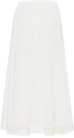 Georgette skirt White | Miu Miu