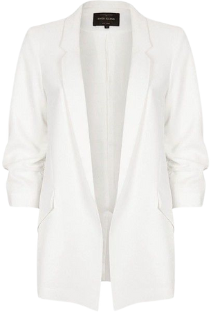 oversized blazer white
