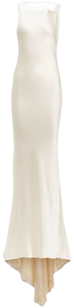 Bridal Satin Gown in White - Maison Margiela | Mytheresa