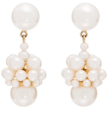 Sophie Bille Brahe 14kt yellow gold Poire pearl drop earrings - FARFETCH