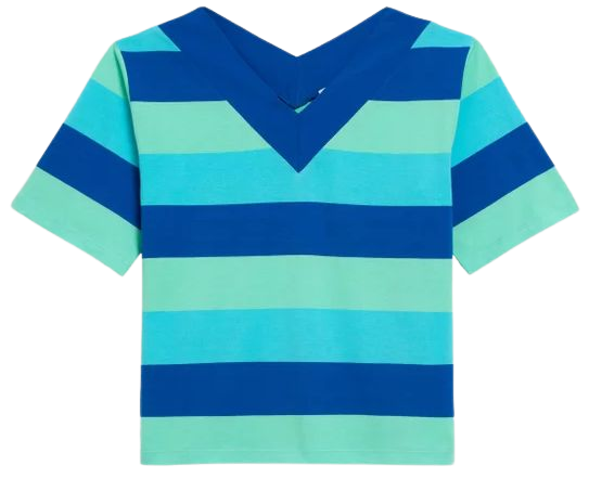 blue Ernest striped cotton t-shirt | agnès b.