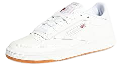 Amazon.com | Reebok Women Club C 85 Sneaker, White/Light Grey/Gum, 6.5 | Fashion Sneakers