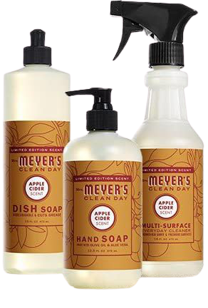 Amazon.com: Mrs. Meyers Clean Day Apple Cider Kitchen Basics Set by Mrs. Meyers: Home & Kitchen
