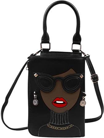 Amazon.com: Emprier Women Funky Lady Face Crossbody Shoulder Bags Novelty Personalized Top Handle Satchel Purse : Clothing, Shoes & Jewelry