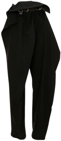 JW Anderson fold-over Tapered Trousers - Farfetch