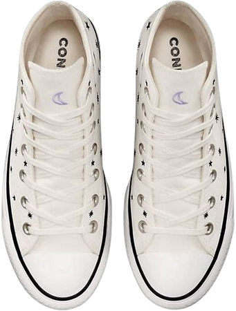 Converse Chuck Taylor All Star Lift Crystal Energy sneakers in cream | ASOS