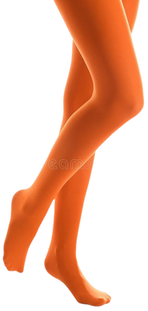 orange tights