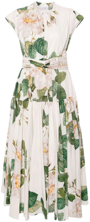 Giambattista Valli floral-print Cotton Maxi Dress - Farfetch