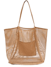 Amazon.com: Mesh Beach Tote Womens Shoulder Handbag : Clothing, Shoes & Jewelry