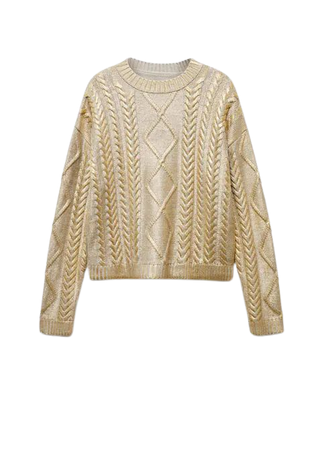 Cable-knit sweater - Women | Mango USA