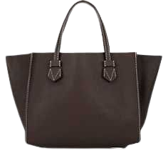 Moreau Women's Brégançon Open Tote (181.145 RUB) ❤ liked on Polyvore featuring bags, handbags, tote bags, dark brown, tote hand bags, handbag tote, flat purse, tote purses and moreau
